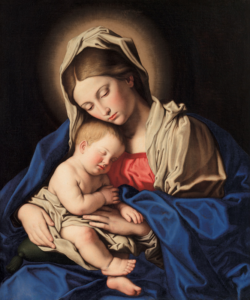 Mary and Jesus, the mother of tenderness.